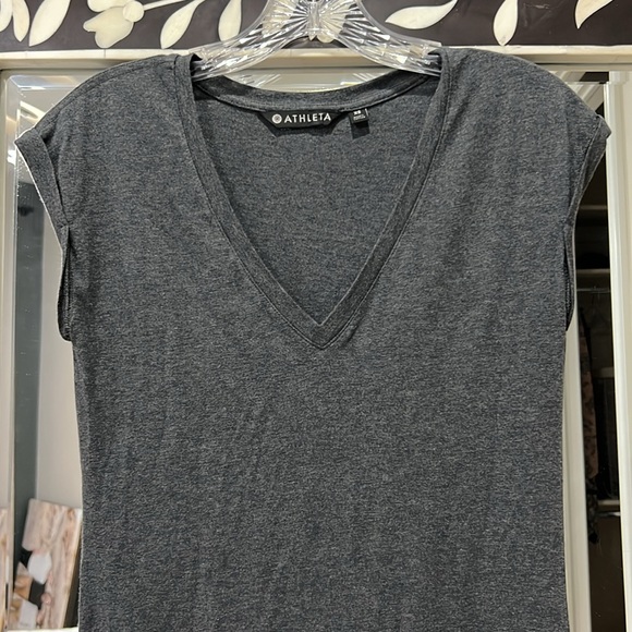 Athleta BOARDWALK MAXI DRESS XS in heathered grey - Picture 4 of 6